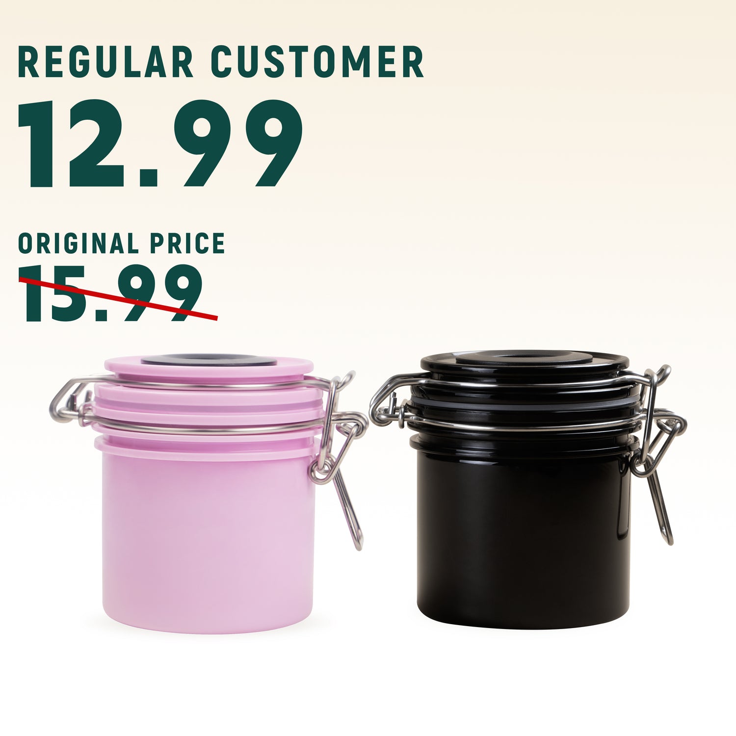 Limited 2 Items For Regulars Adhesive Storage Container With Humidity &amp; Temperature