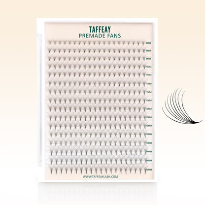 Taffeay 8D Premade Volume Pointy Base Lash Fans (320 fans)