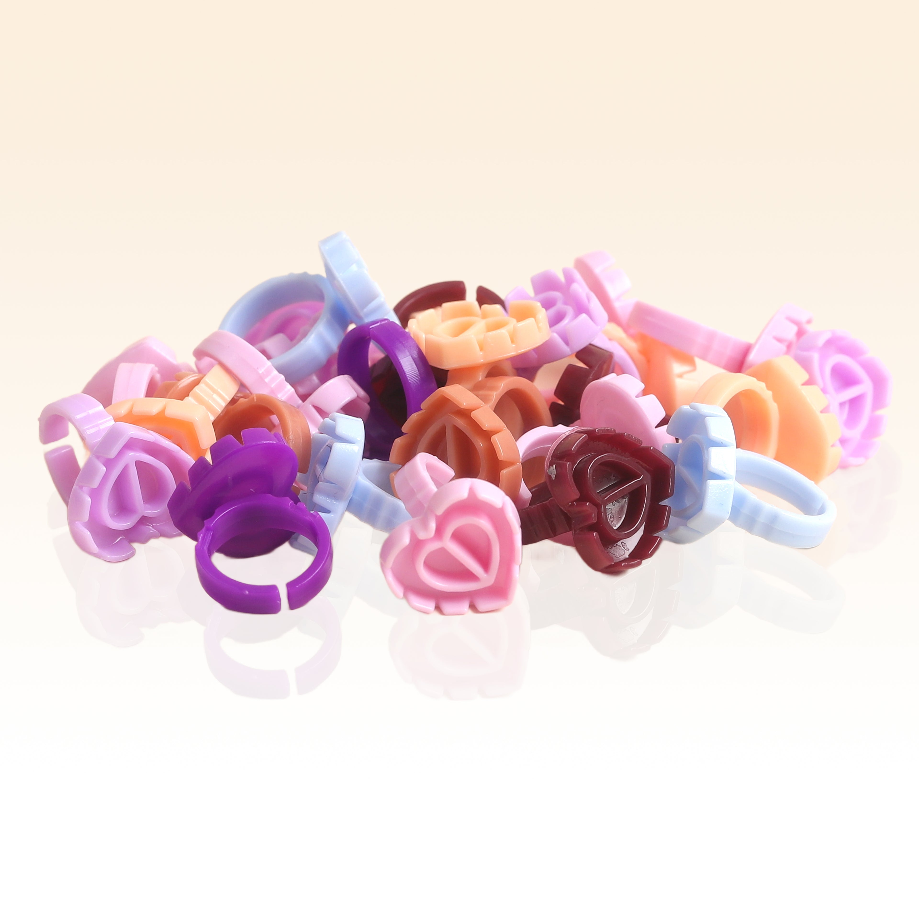 Taffeay Heart-Shaped Lash Glue Ring Cup