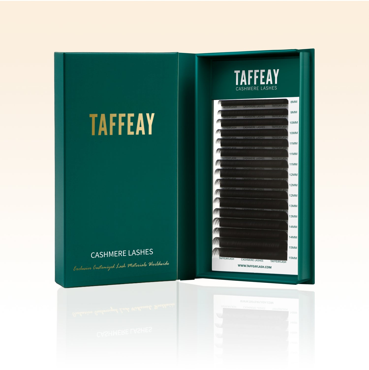 Taffeay B/J/M/LD Curl Cashmere Super Matte Black Lashes Extensions (16Rows)