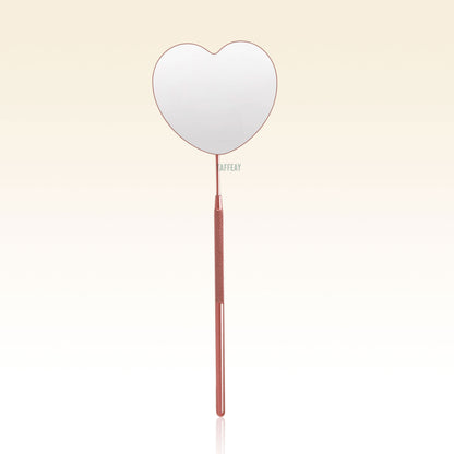 Heart-shaped Rotating Stainless Steel Lash Mirror